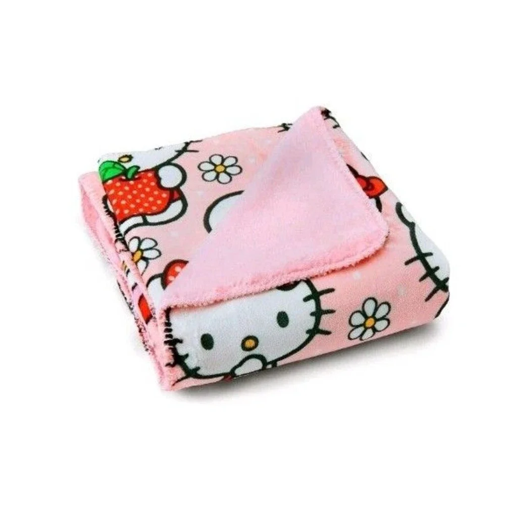 Hello Kitty Fleece Cloud Throw with Faux Fur Reverse, 50